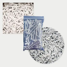 500 x 3-1/4 Wooden White Golf Tees