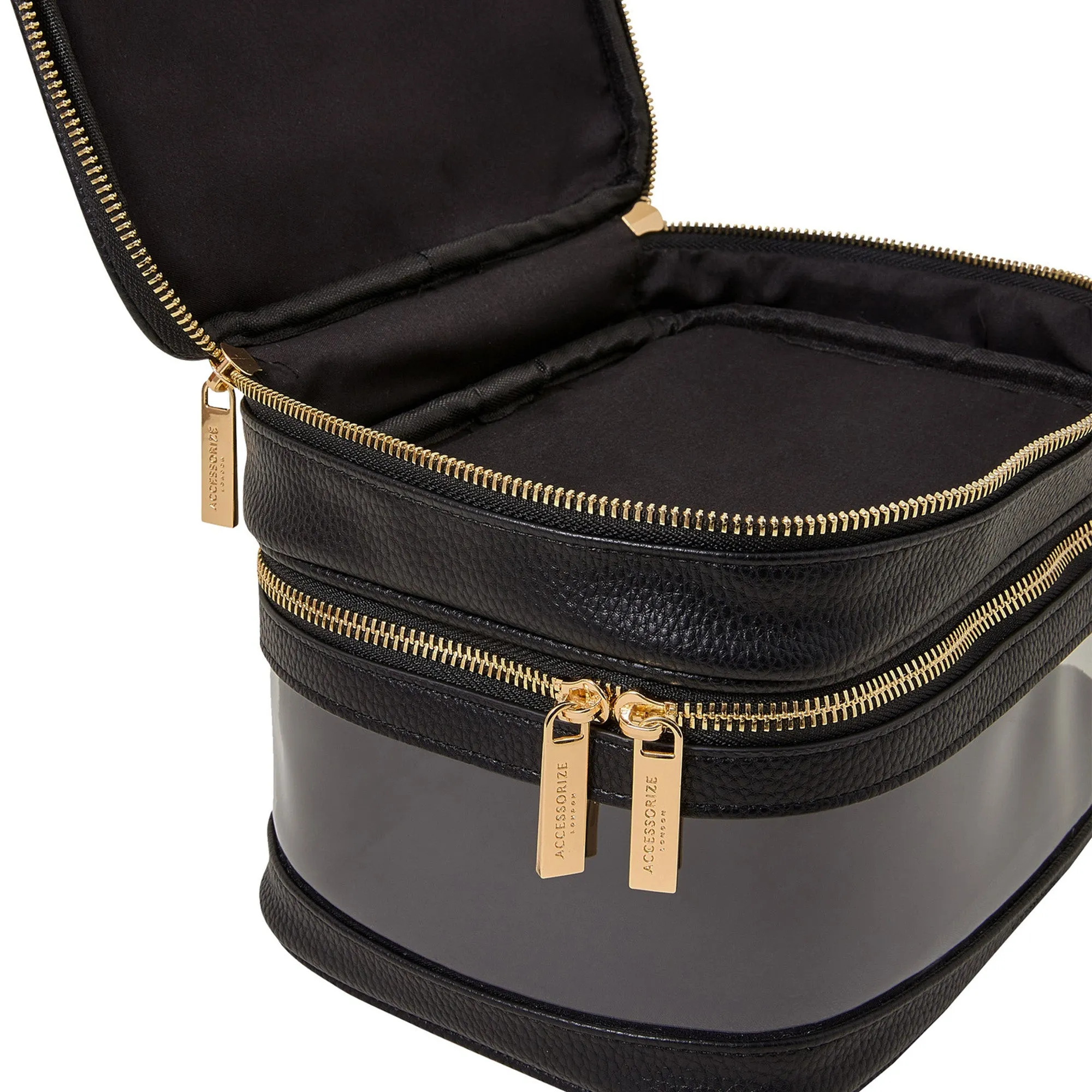 Accessorize London Women's Black Large Vanity Case