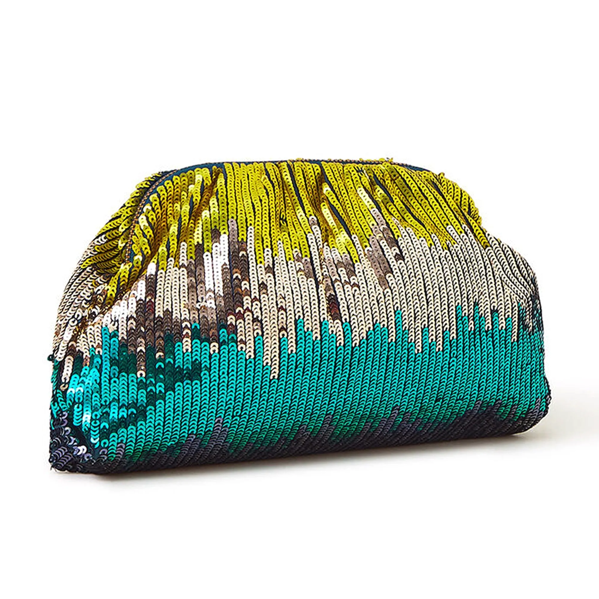 Accessorize London Women's Ombre Sequin Clutch Multi