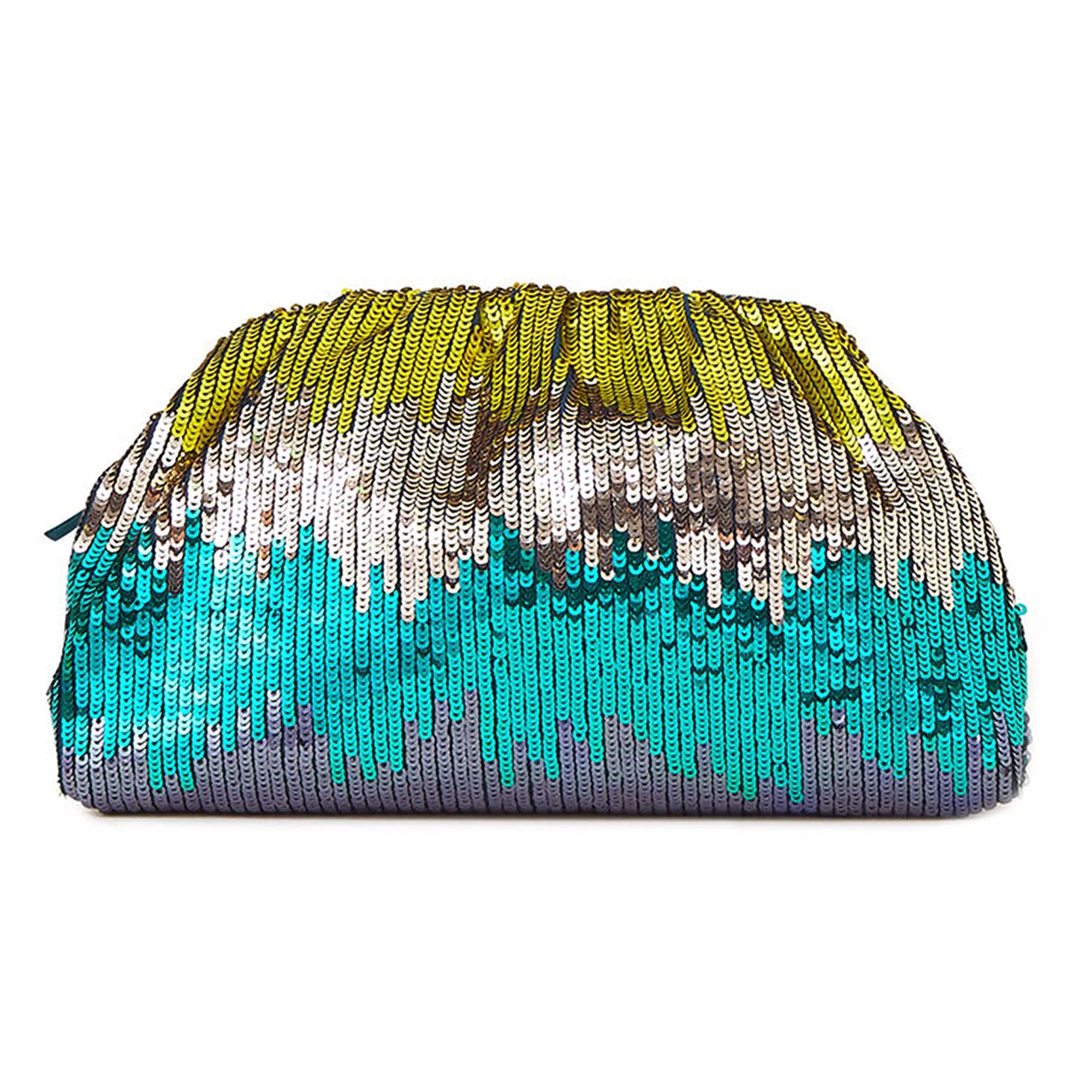 Accessorize London Women's Ombre Sequin Clutch Multi