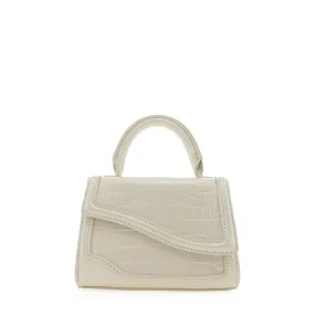 AGNES HANDLE BAG - BONE CROC