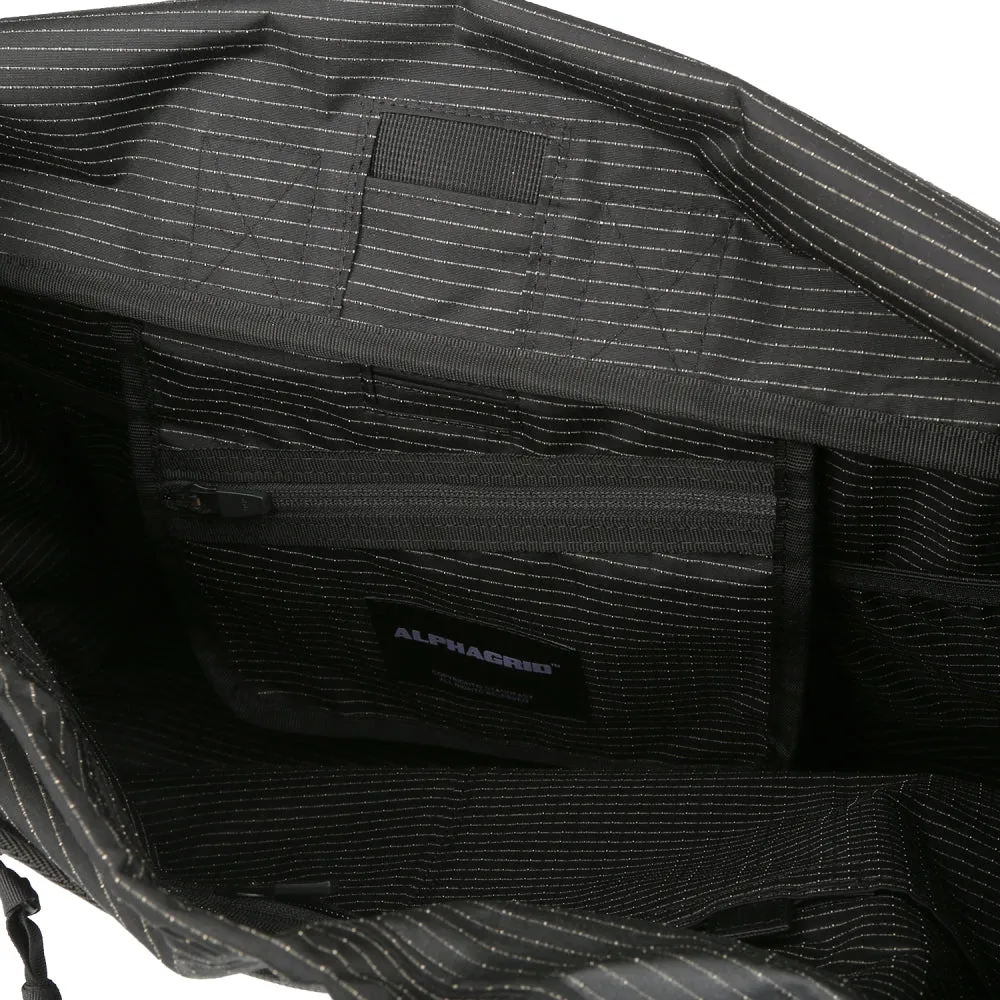 ALPHAGRID AG_B02 MESSENGER BAG-BLACK