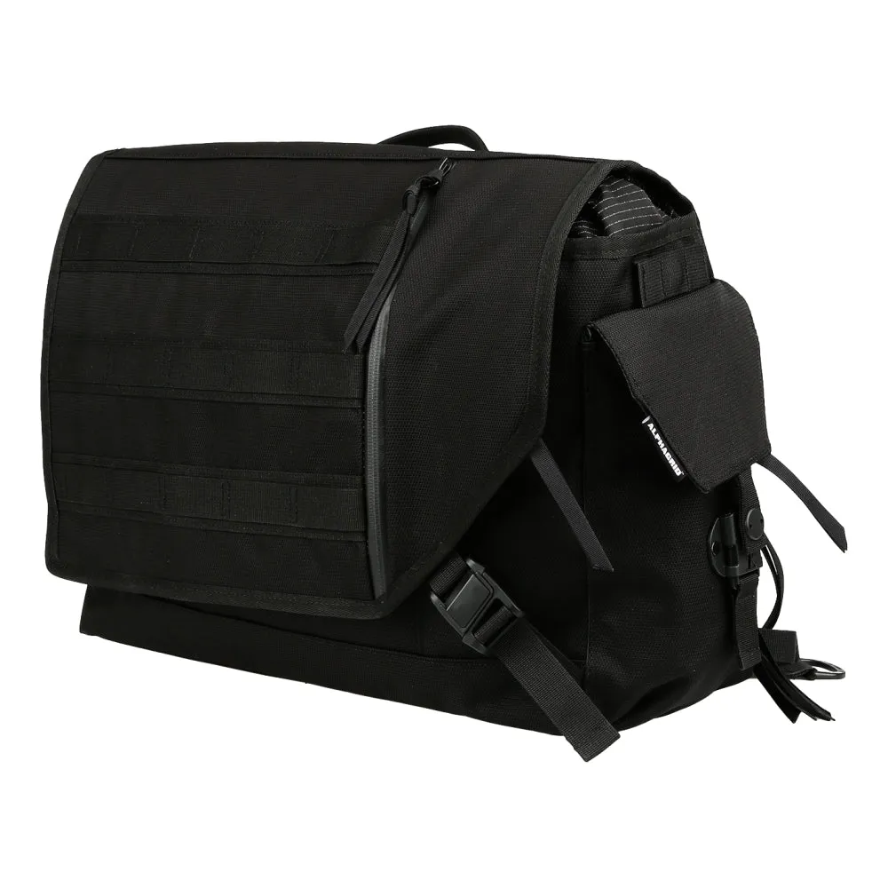 ALPHAGRID AG_B02 MESSENGER BAG-BLACK