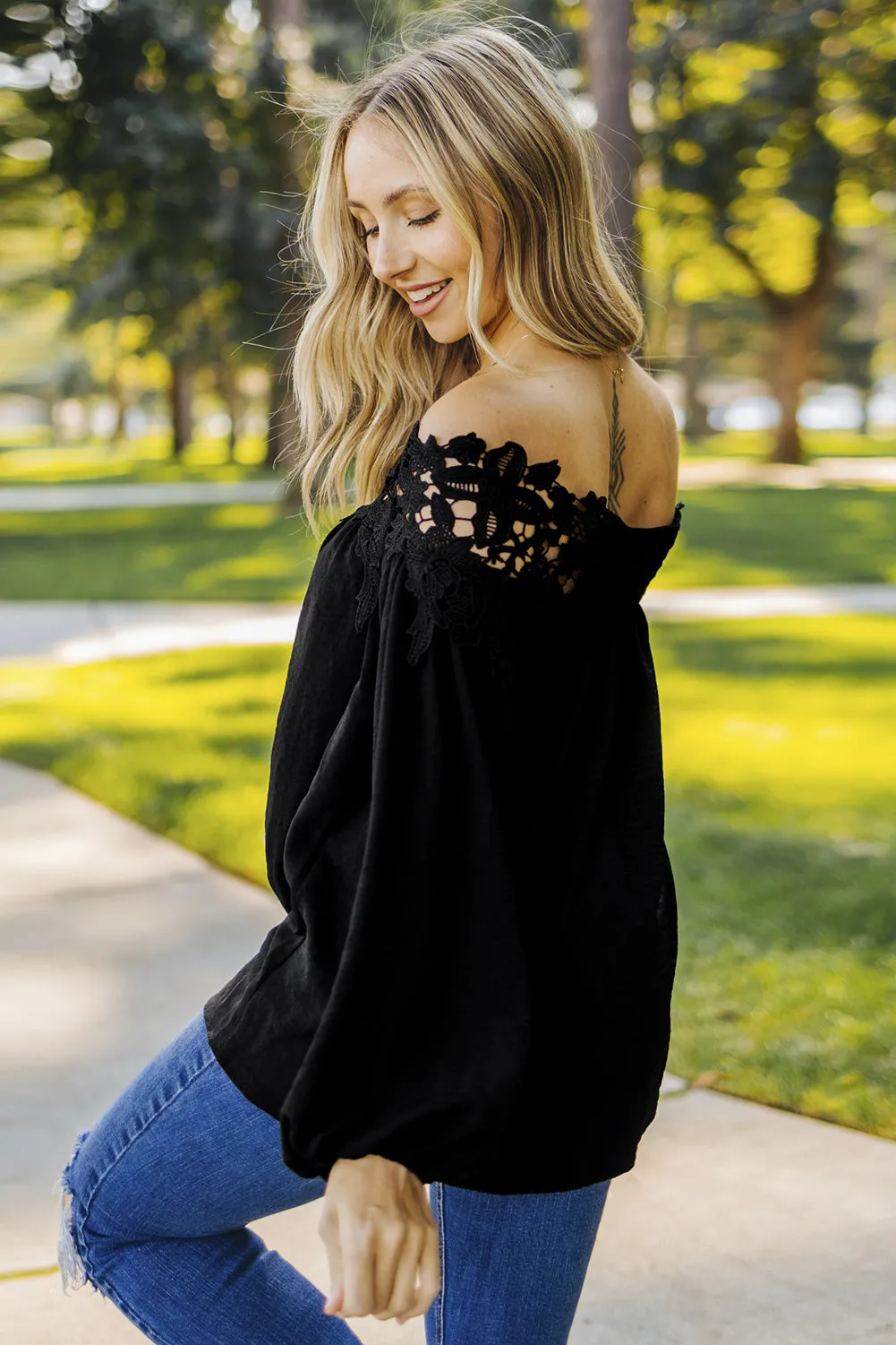 Blooming Lace Off The Shoulder Top