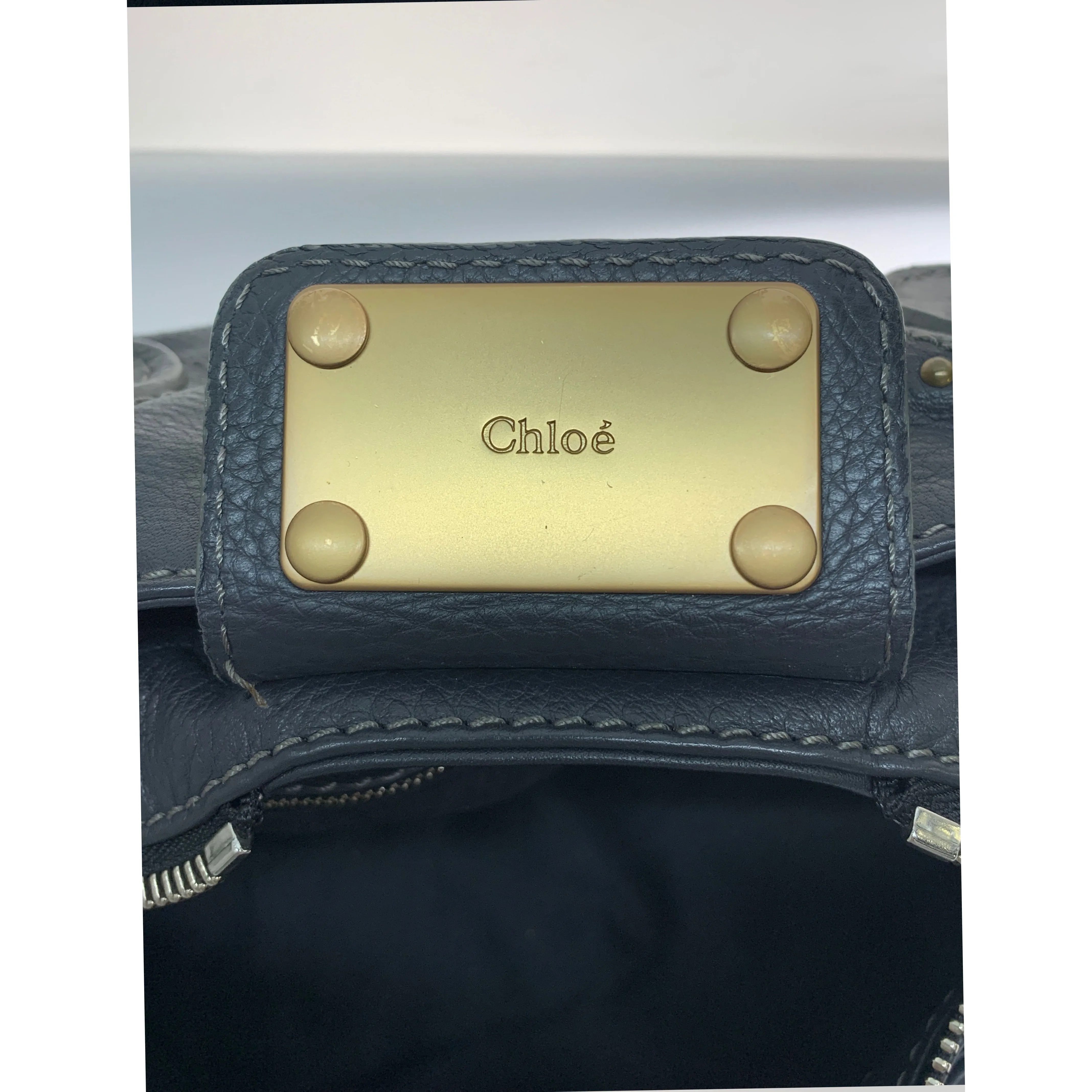 #Chloe/Hand Bag/GRY/Leather