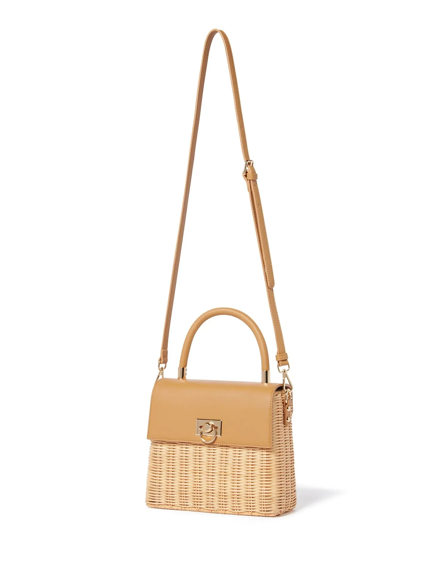 Claire Medium Lock Basket Bag