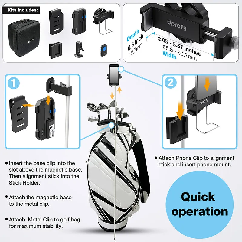 Dprofy Phone Caddy For Golf Cart Help Improve Golf Swing