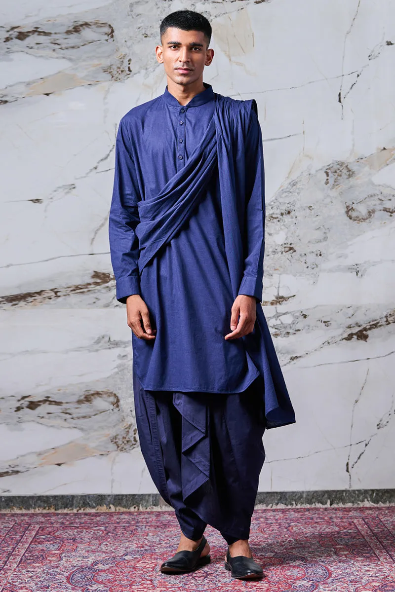 Draped Kurta Set