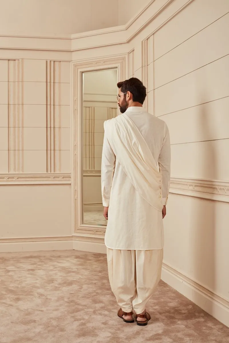 Draped Kurta Set