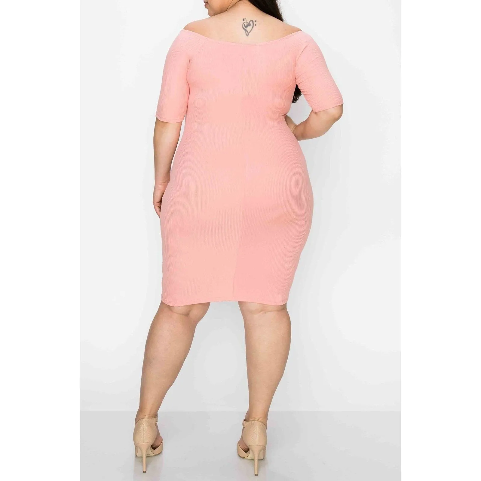 Gabi Off The Shoulder Dress - Pink