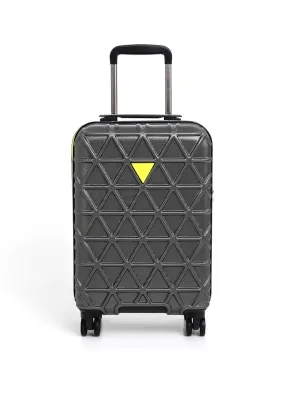 GUESS Le Disko Travel 18 8 Wheel Spinner Travel Case Gunmetal