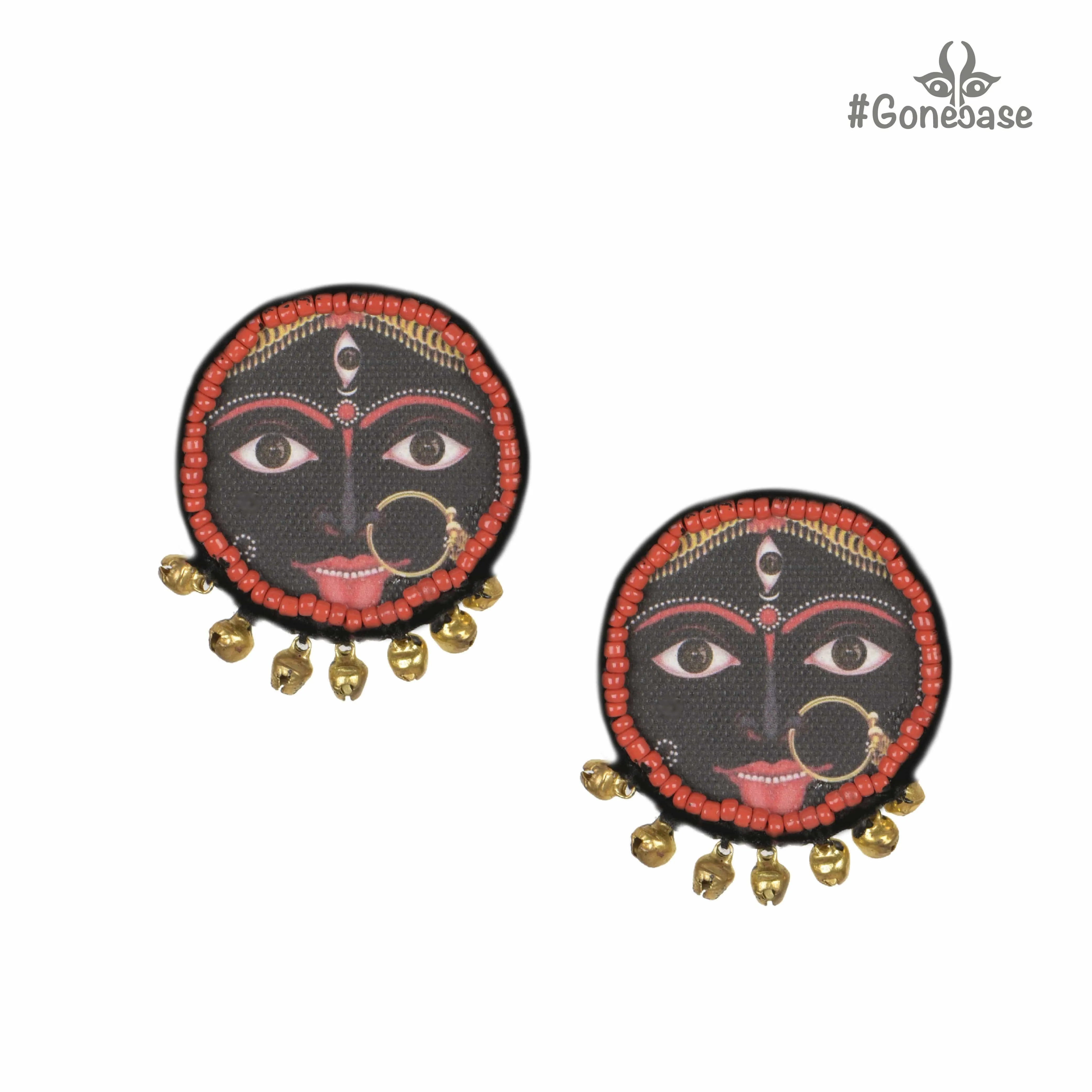 Kaali maa Hand painted earring