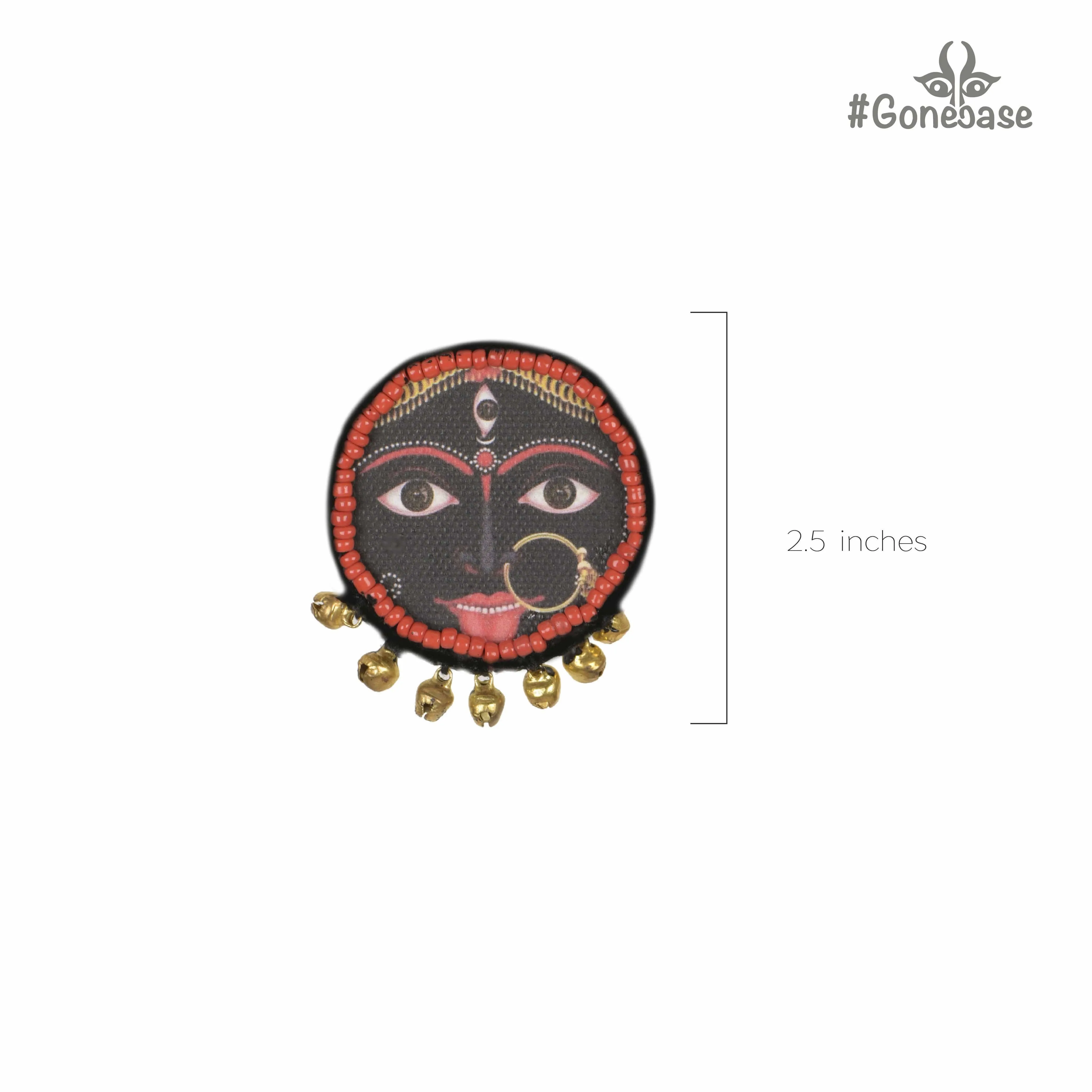 Kaali maa Hand painted earring