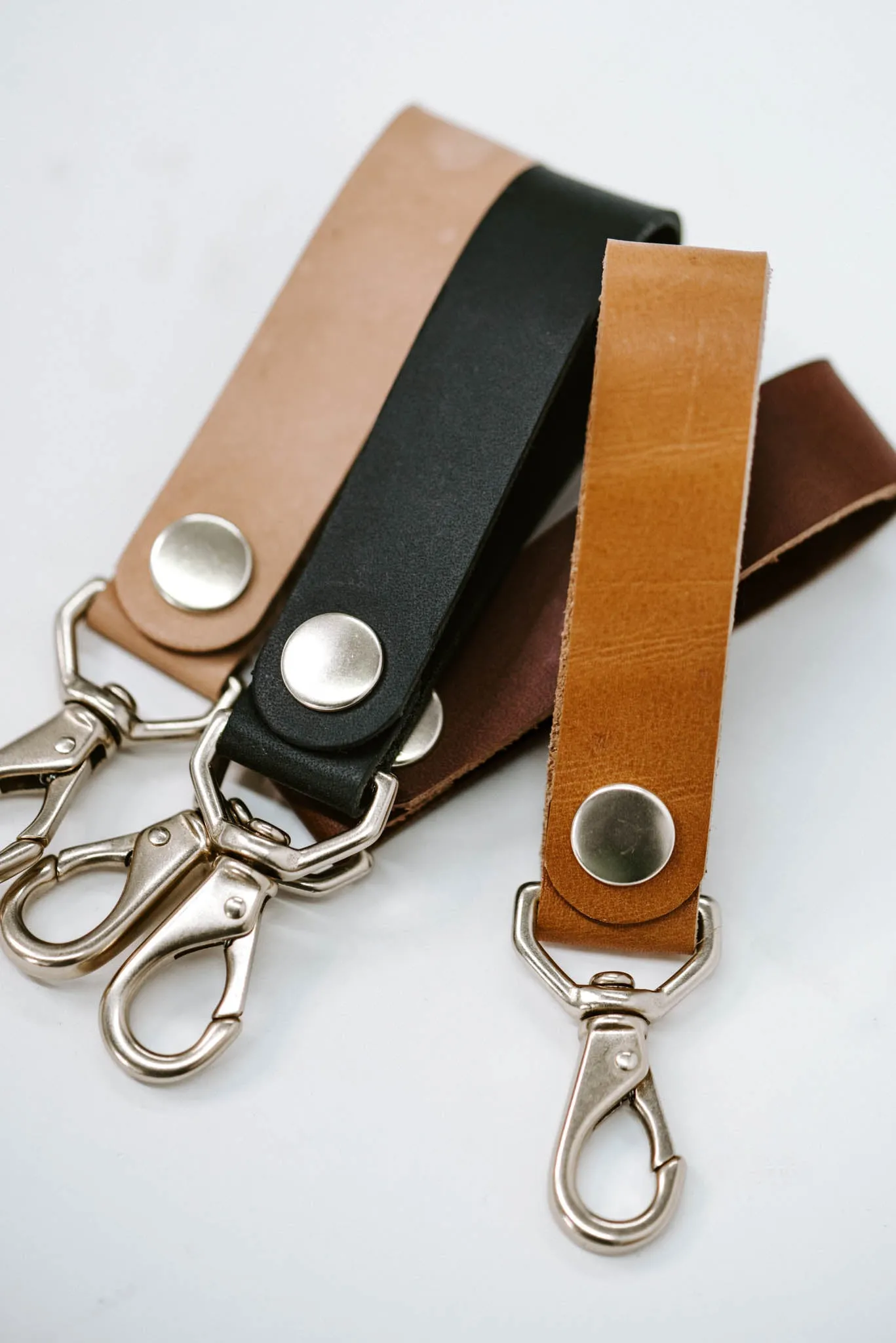 Leather Snap Keychain