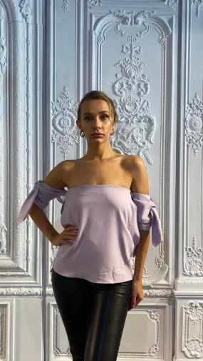 Lilac Off-Shoulder Top