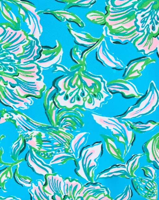 Lilly Pulitzer UPF 50  Luxletic Imara Polo Top - Cumulus Blue Chick Magnet