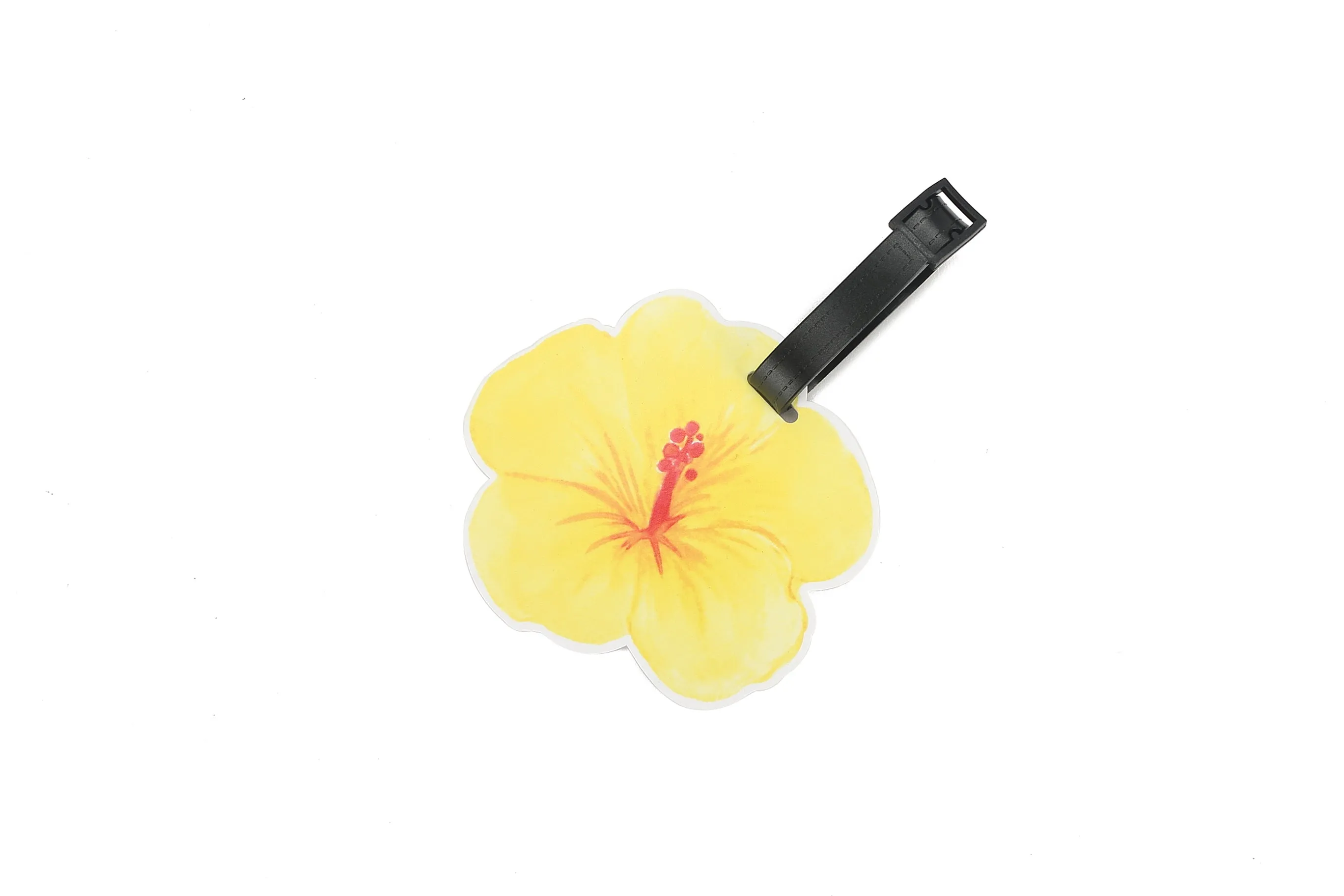 Luggage Tag Hibiscus White