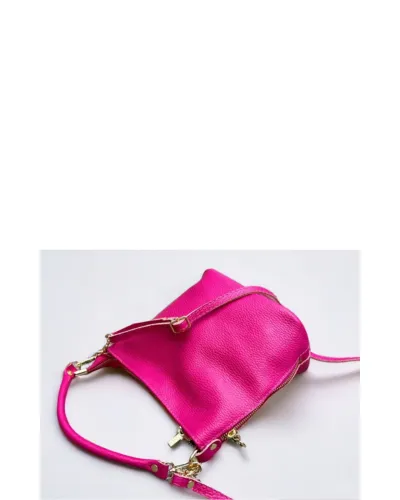 MAZZOLLA Italian Leather Crossbody/Grab Bag, Hot Pink