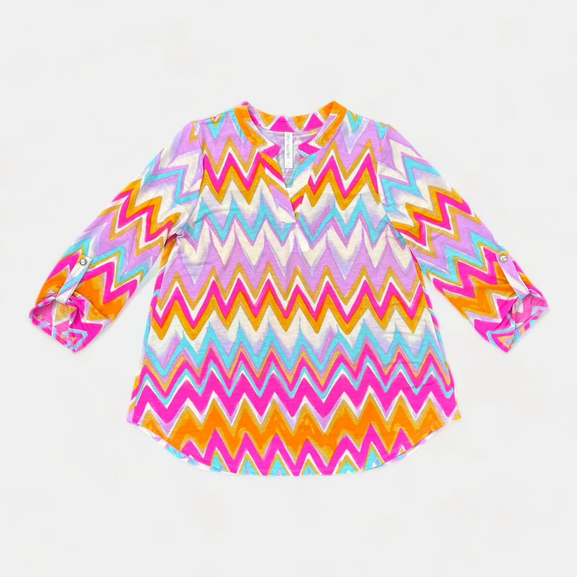 Multi Chevron Lizzy Top [NO RETURNS]