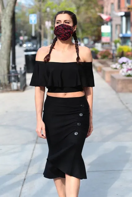 Off The Shoulder Bandage Cropped Top