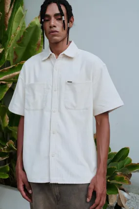 Off White Corduroy Shirt