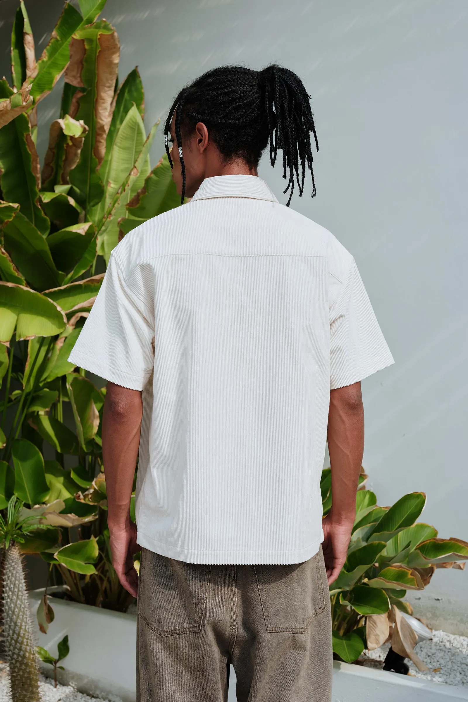 Off White Corduroy Shirt