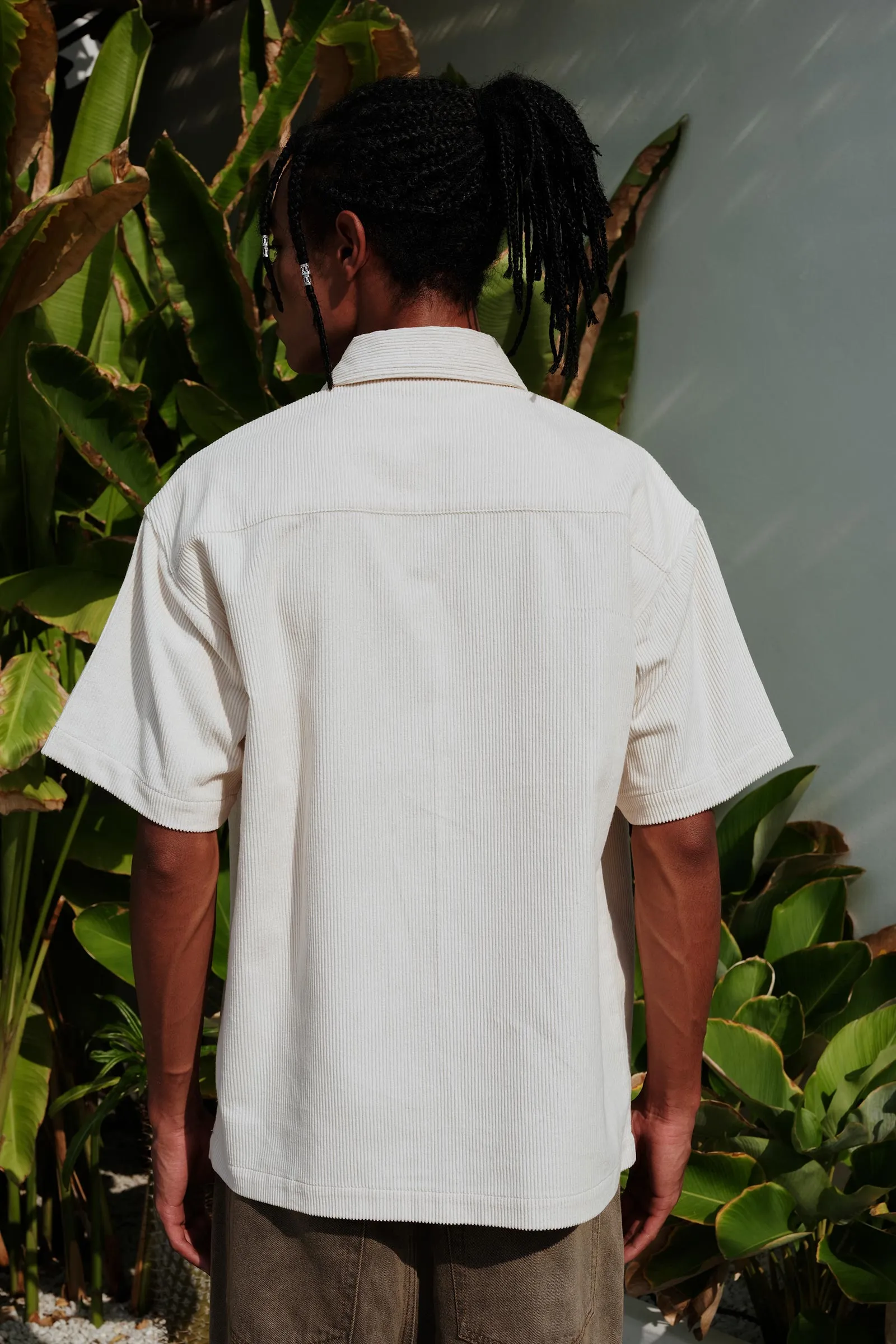 Off White Corduroy Shirt