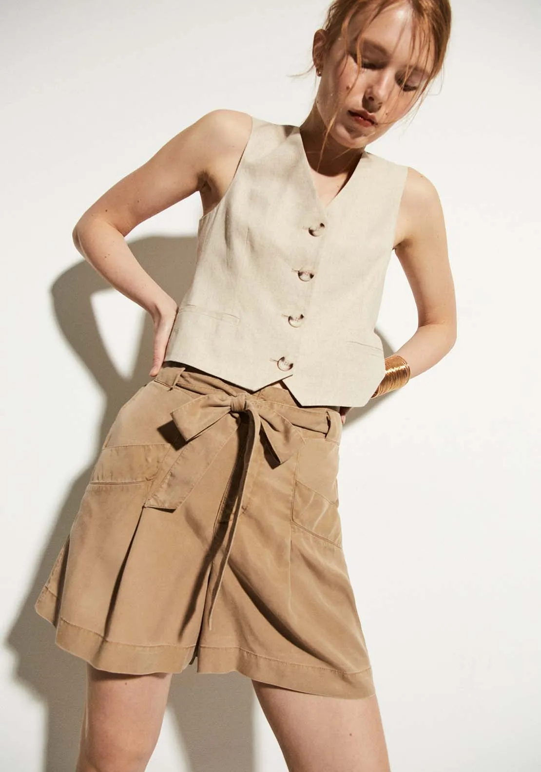 Paper Bag Bermuda Shorts