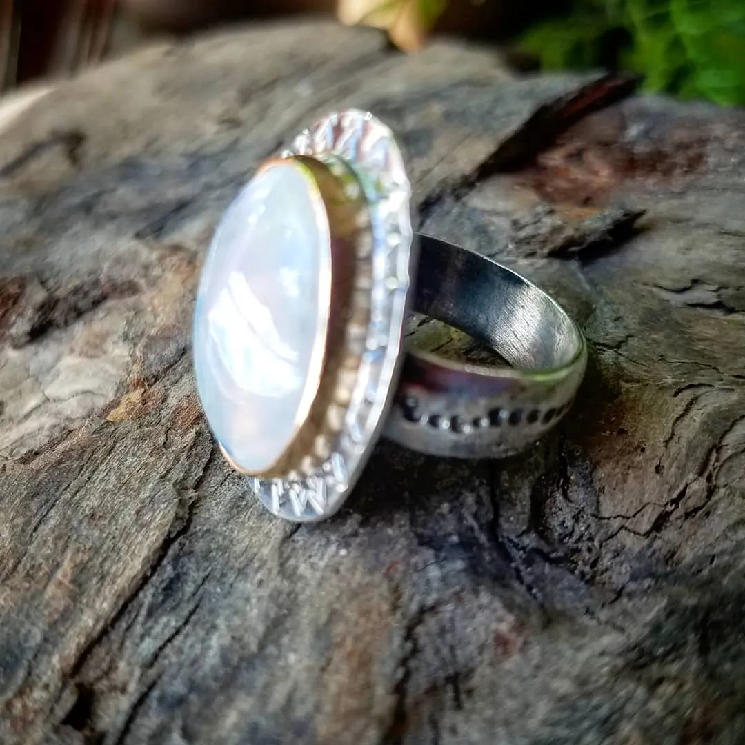 Path to the Midnight Moon moonstone ring