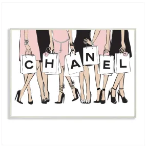 Posed Shopping Bags Wall Art