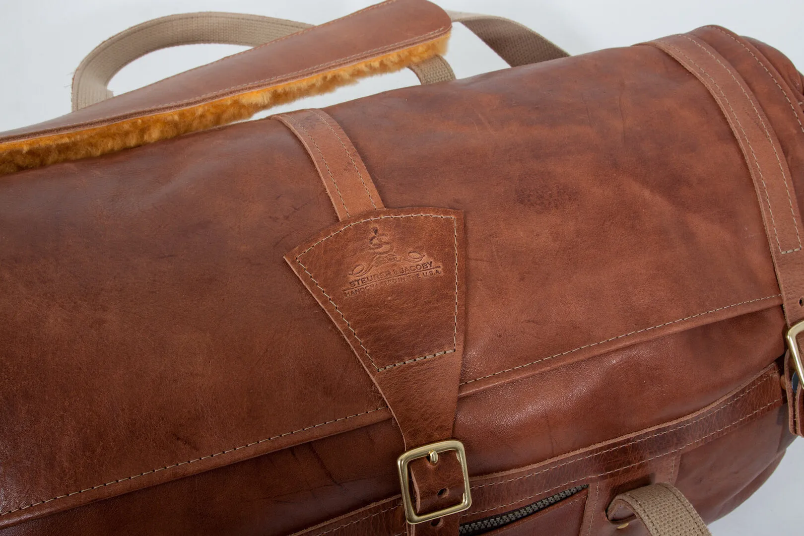 Premium Leather Tour Style Duffel Bag