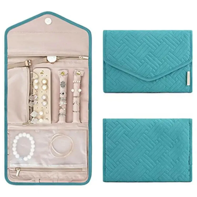 Roll Foldable Jewelry Organizer: Travel Light, Shine Bright!