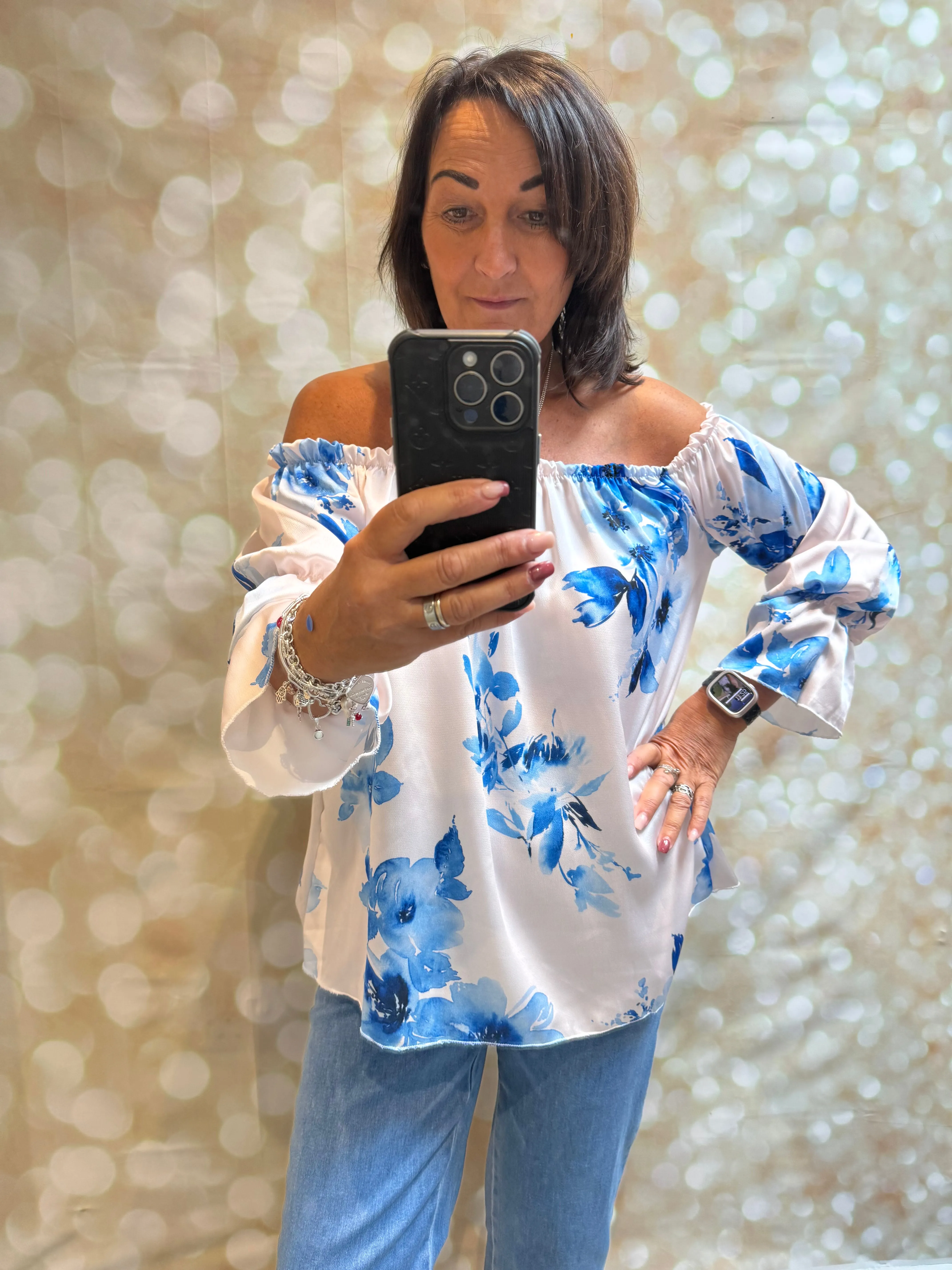 Silky Bardot Top