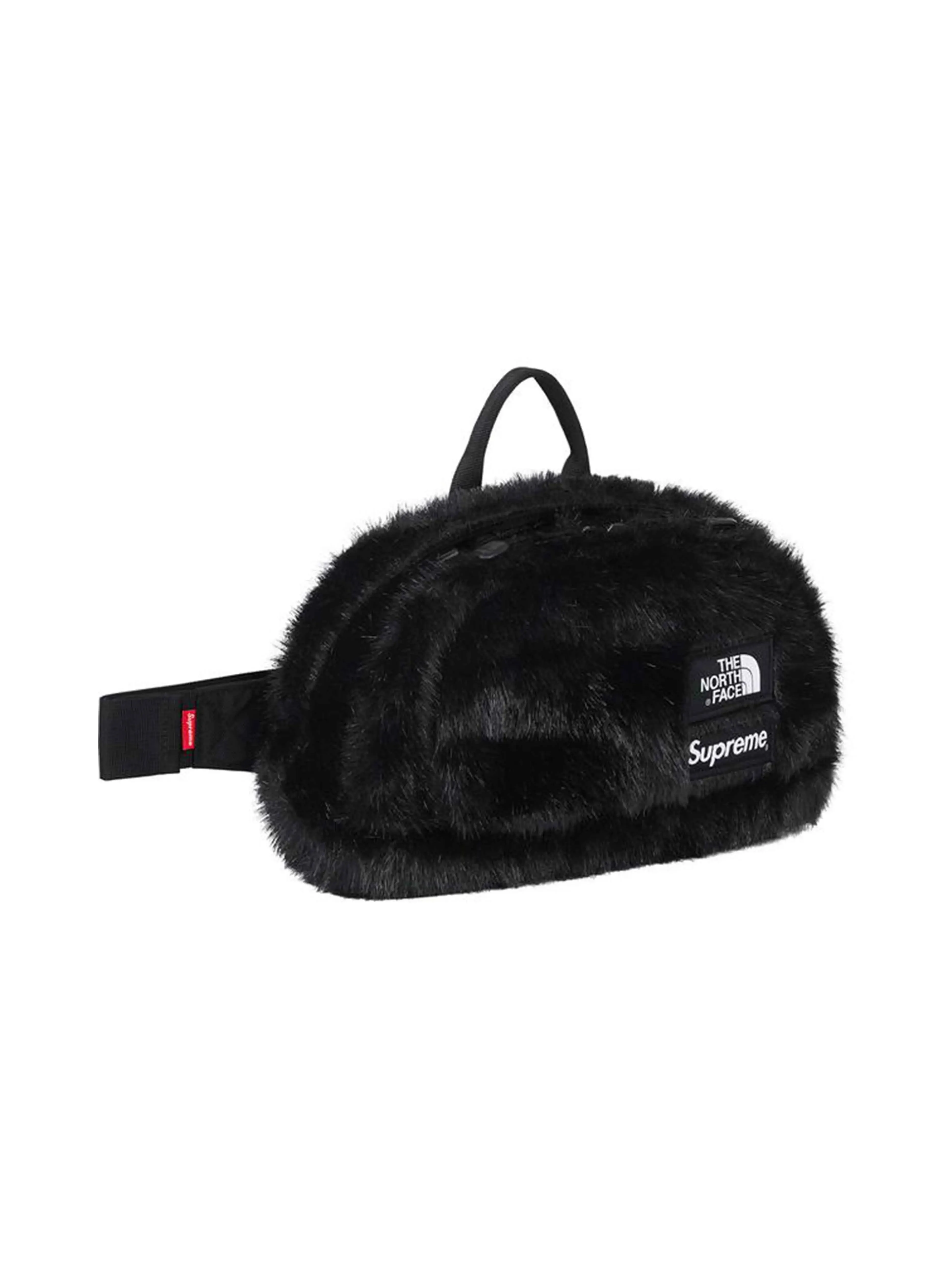 Supreme X The North Face Faux Fur Waist Bag Black [FW20]