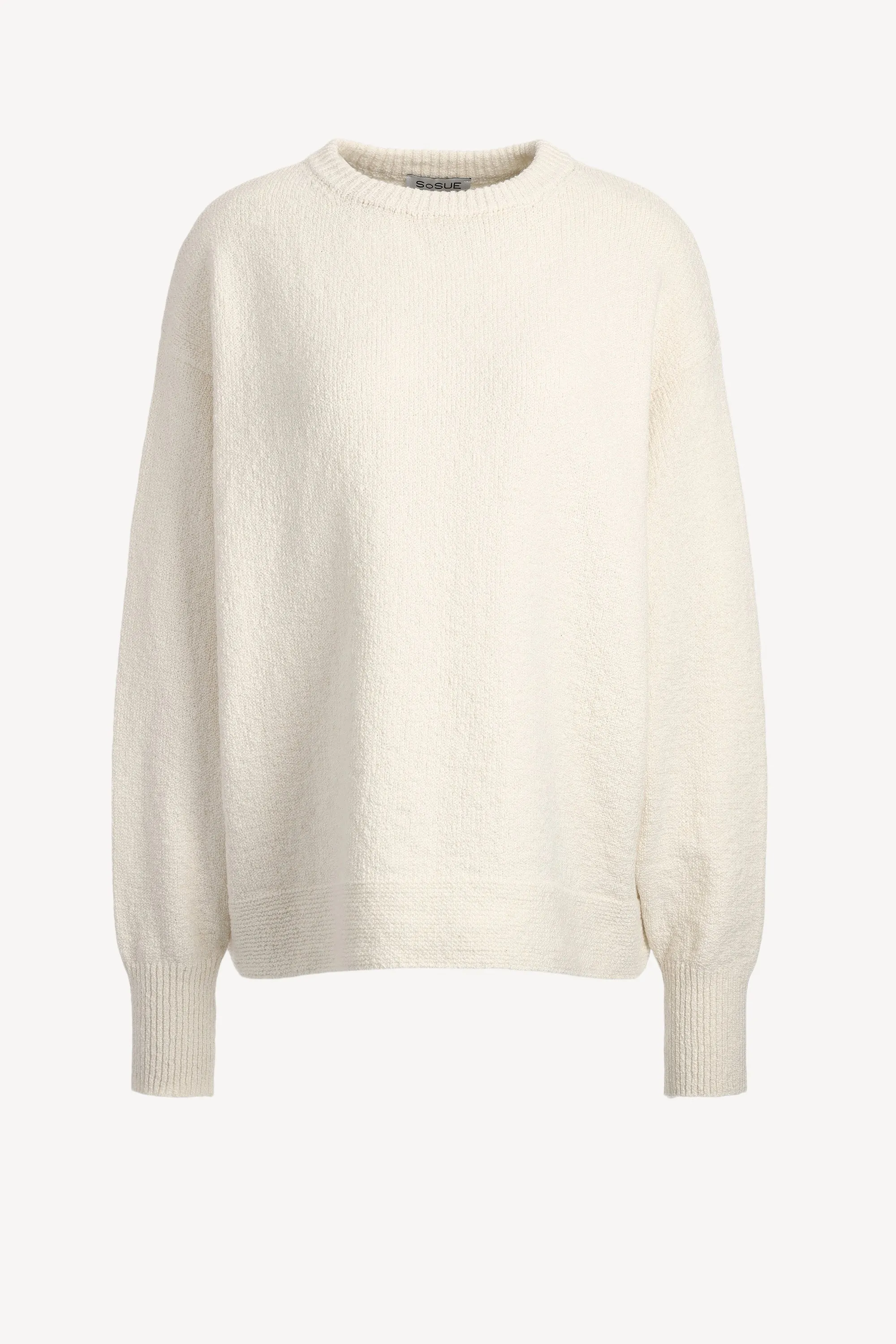 Sweatshirt Curly in Off White