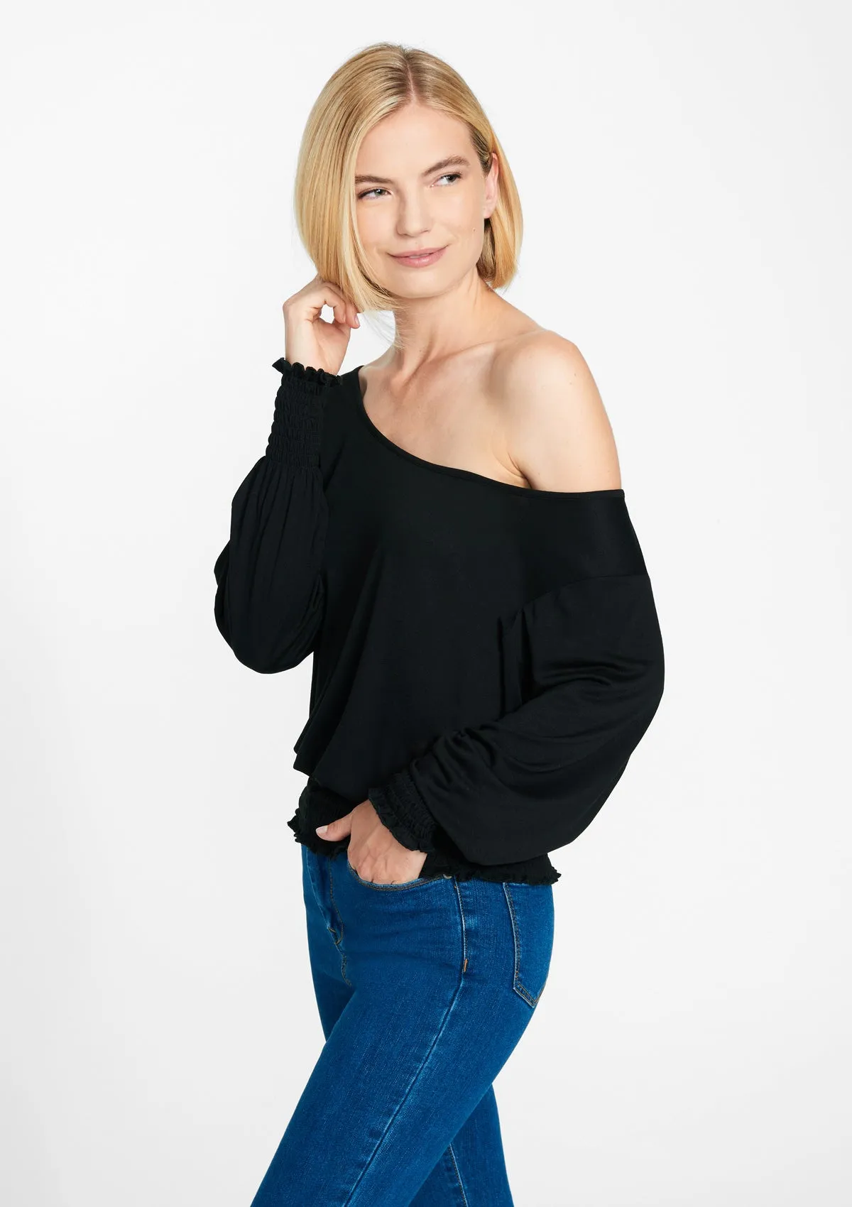 Tall Olivia Off Shoulder Smock Top