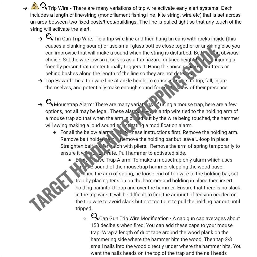 Target Hardening for Survival - Homestead or BOL Defense and Security