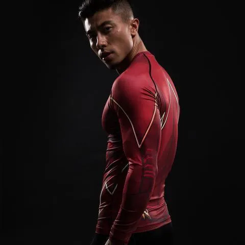 The Flash 'Classic' Compression Long Sleeve Rash Guard