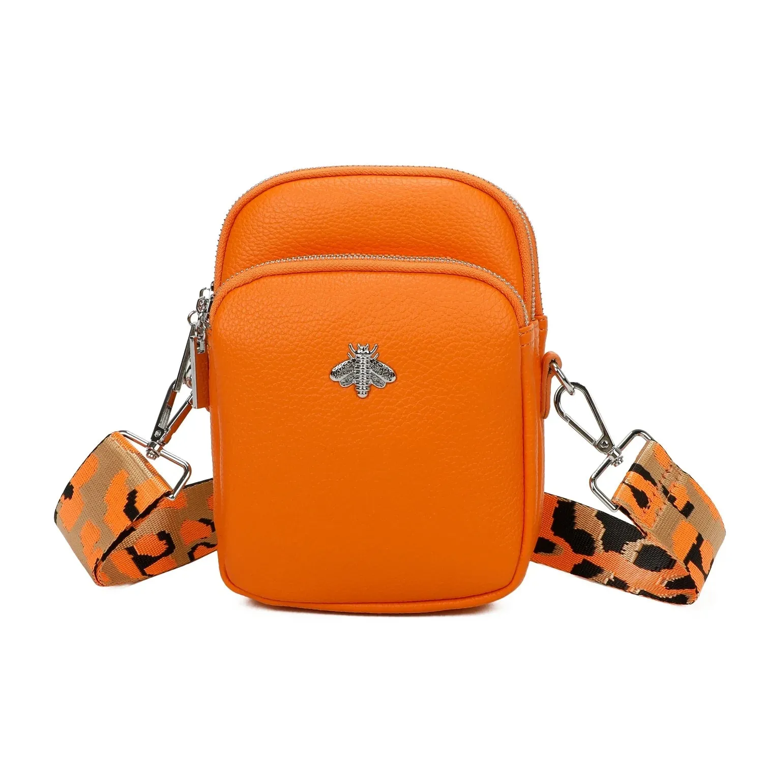 Triple Compartment Crossbody Bee Bag