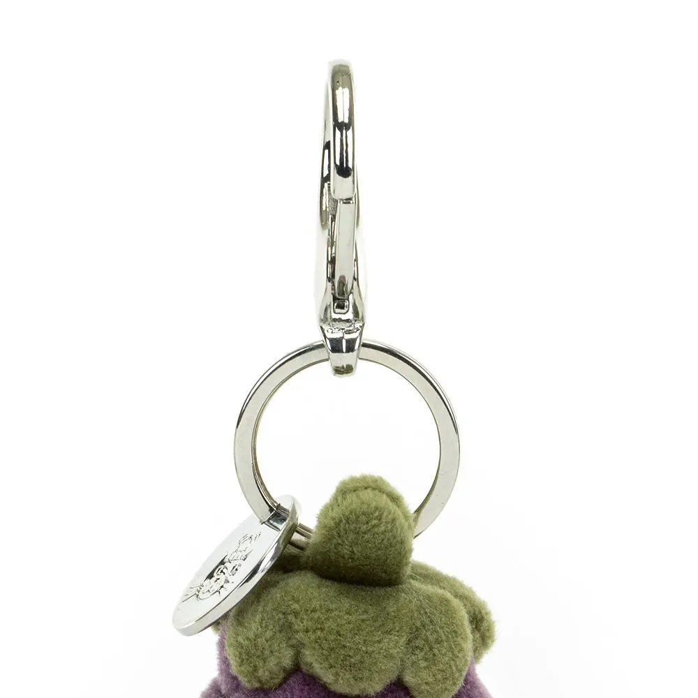 Vivacious Eggplant Bag Charm