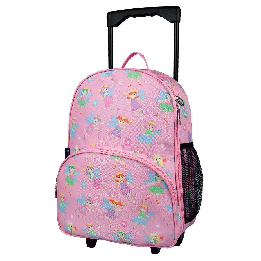 Wildkin Olive Kids Fairy Princess Rolling Luggage Trolley School Bag