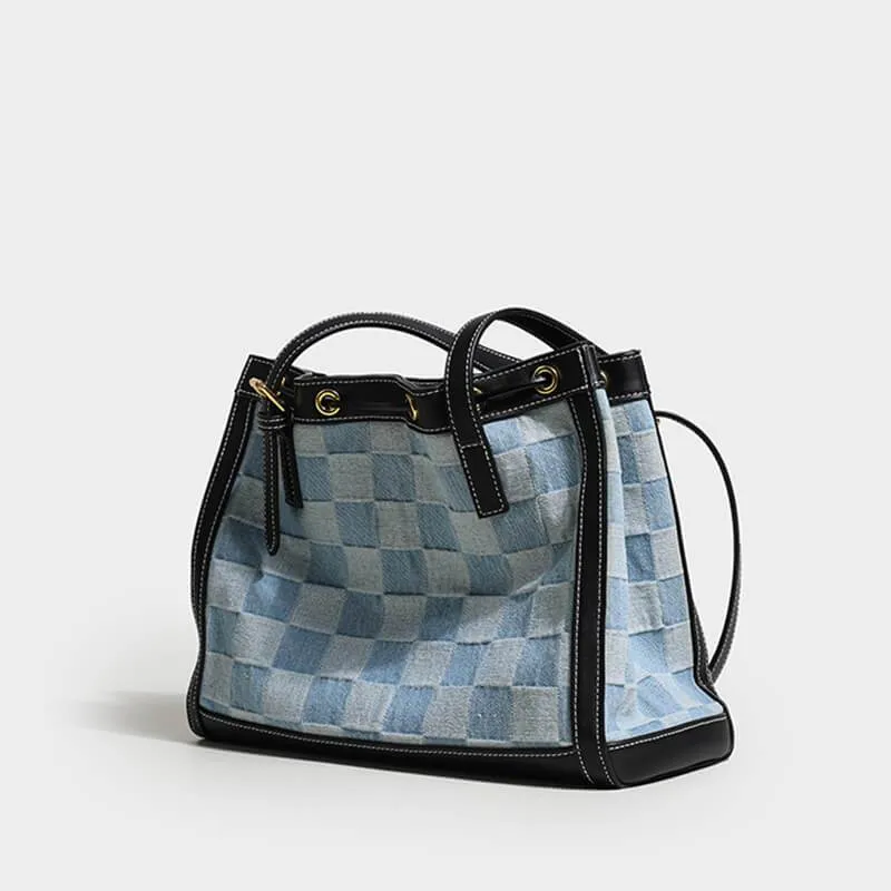 Women's Checkerboard Canvas Bags