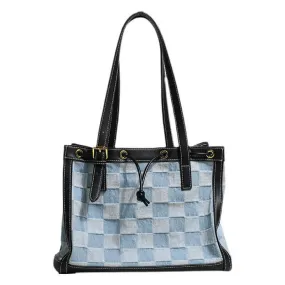 Women's Checkerboard Canvas Bags