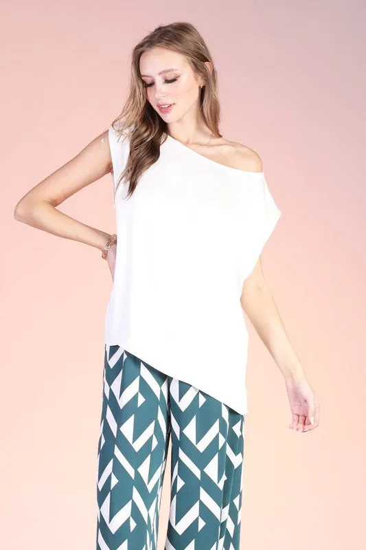 ZIA ONE SHOULDER TOP