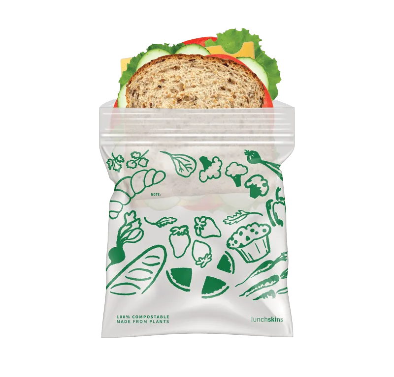 Ziptop Compostable Freezer-Safe Sandwich Storage Bags 50 Count